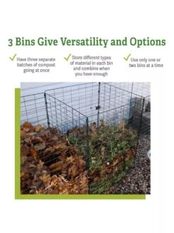 3-Bin Wire Composter -Garden Care Shop 40 280 versatility GSC