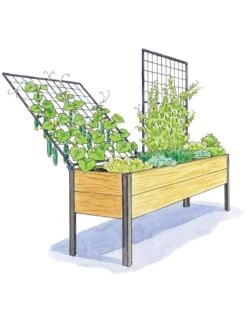 Space-Maker Pivoting Trellis, 8' 7 Space-Maker Pivoting Trellis, 8' -Garden Care Shop 8590367 SMTrellis 8ft tif