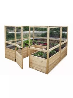 Garden In A Box With Deer Fence, 8' X 12' -Garden Care Shop 8595875 07V 3 4