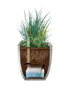Self-Watering LavaStone® Modern Square -Garden Care Shop 8610250 SWInsert art 8inSq tif 1