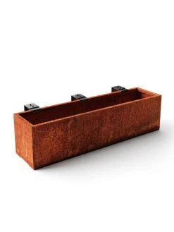 Veradek Metallic Series Corten Steel Railing Planters -Garden Care Shop 8611611 05v