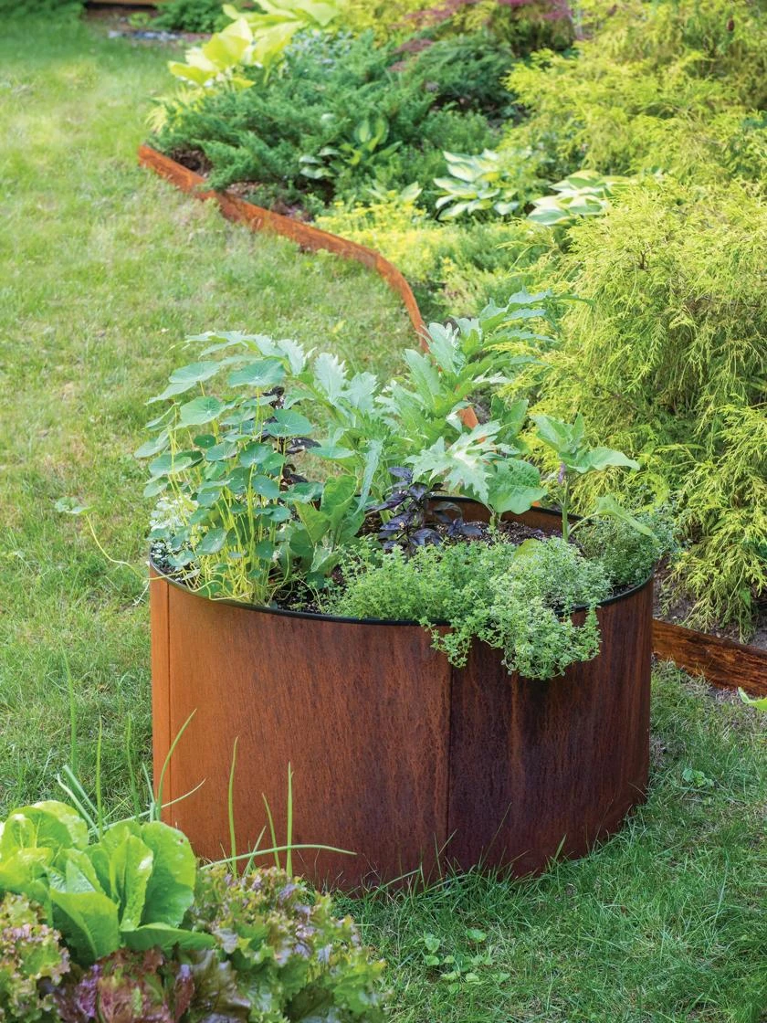 Birdies™ Corten Steel Round Raised Beds 1 Birdies™ Corten Steel Round Raised Beds