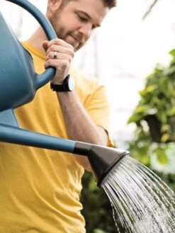 French Blue Watering Can -Garden Care Shop ChrisAhrensSquare 0118 tif